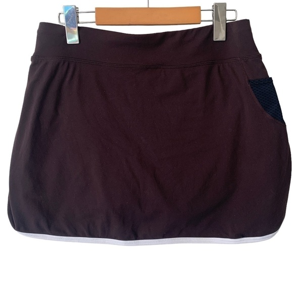 SUGOI Women's Running Athletic Fitness Skort Brown White Size Medium - Picture 3 of 6